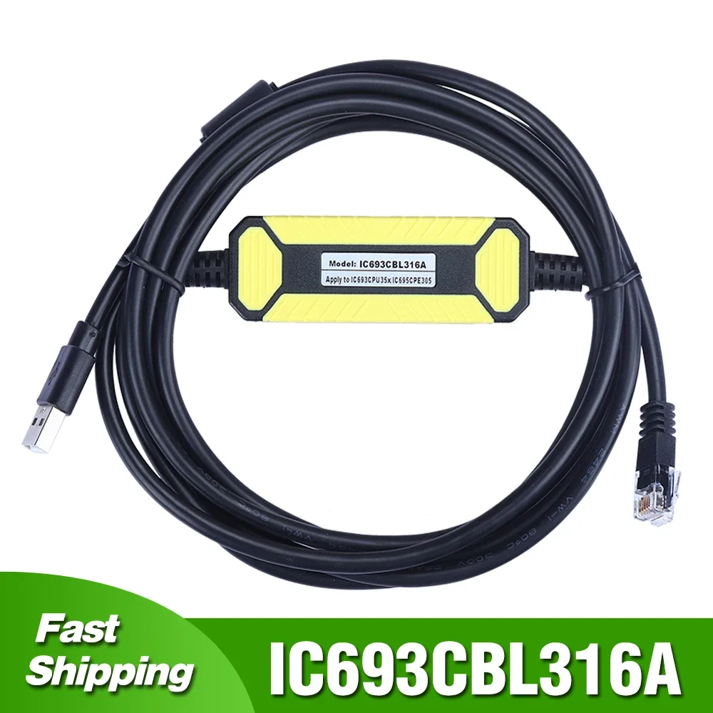 

IC693CBL316A For IC693CPU35X IC695CPE305 PLC Programming Cable