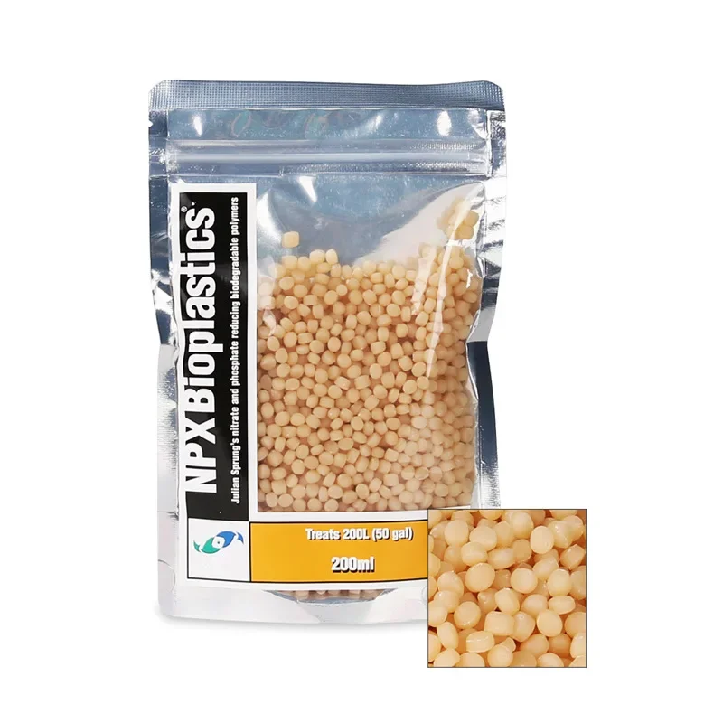 

200ml Two Little Fishies Aquarium NPX Bioplastics Polymer BioPellets Fish Tank Filter Media For Marine Nitrate Phosphate Treatme
