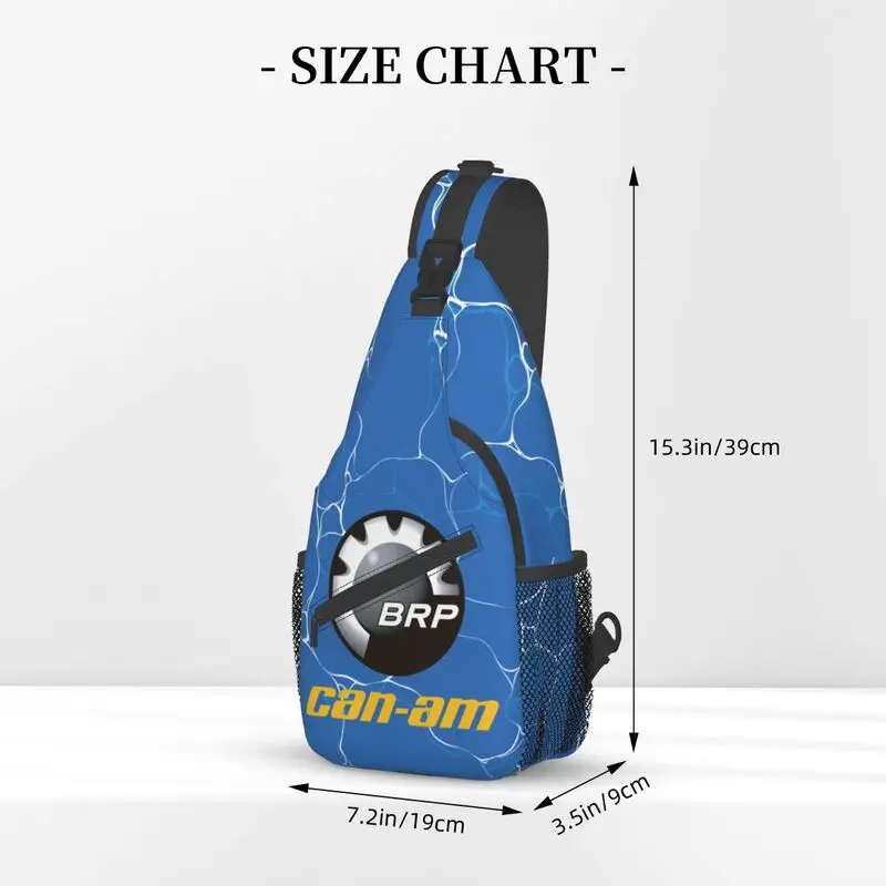 BRP ATV Can Am Logo Sling Chest Bag Custom Crossbody Shoulder Backpack for Men Traveling Daypack