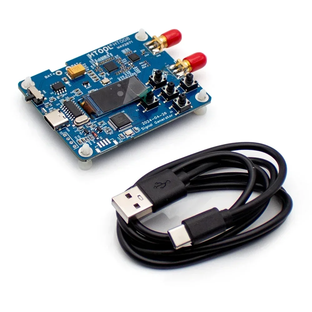 

MAX2871 Signal Source 23.5-6000MHz RF Signal Generator Type-C USB DC 5V Supports Point/Sweep Mode