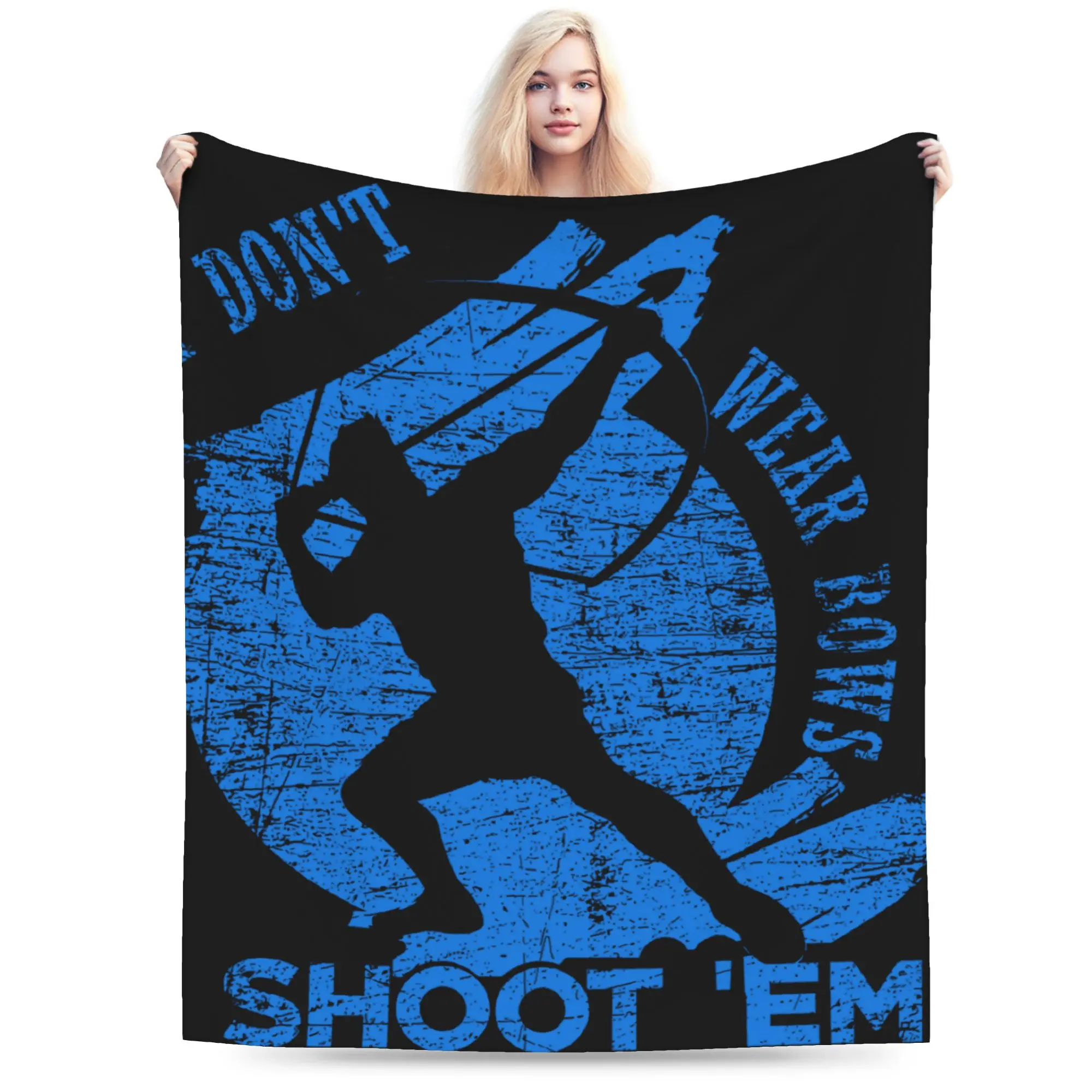 Custom Retro Archery Archer Blankets Warm Flannel Tiro Con Arco Throw Blanket for Bed Couch Bedspread