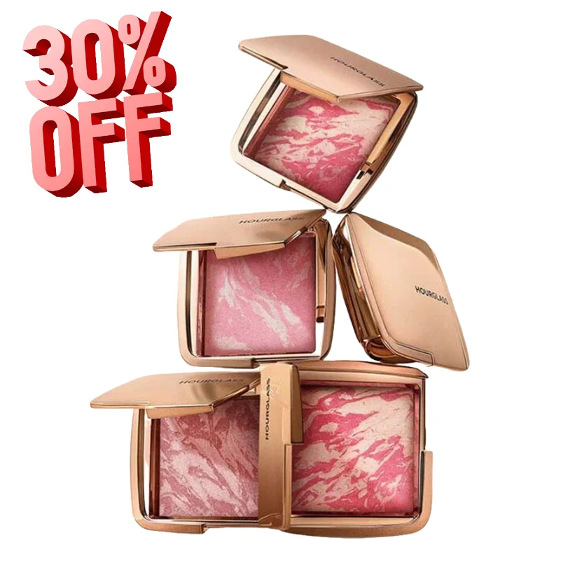 

Румяна Hourglass Ambient Lighting Blush – оригинальная мраморная текстура, естественное матовое сияние, стойкий цвет для щек, элитная косметика