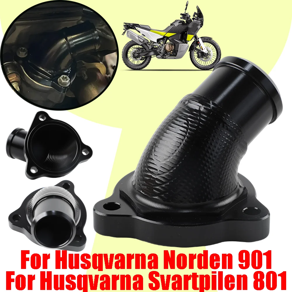 For Husqvarna Norden 901 Norden901 Svartpilen 801 Motorcycle Accessories Thermostat Housing Cover Coolant Water Pipe Connection