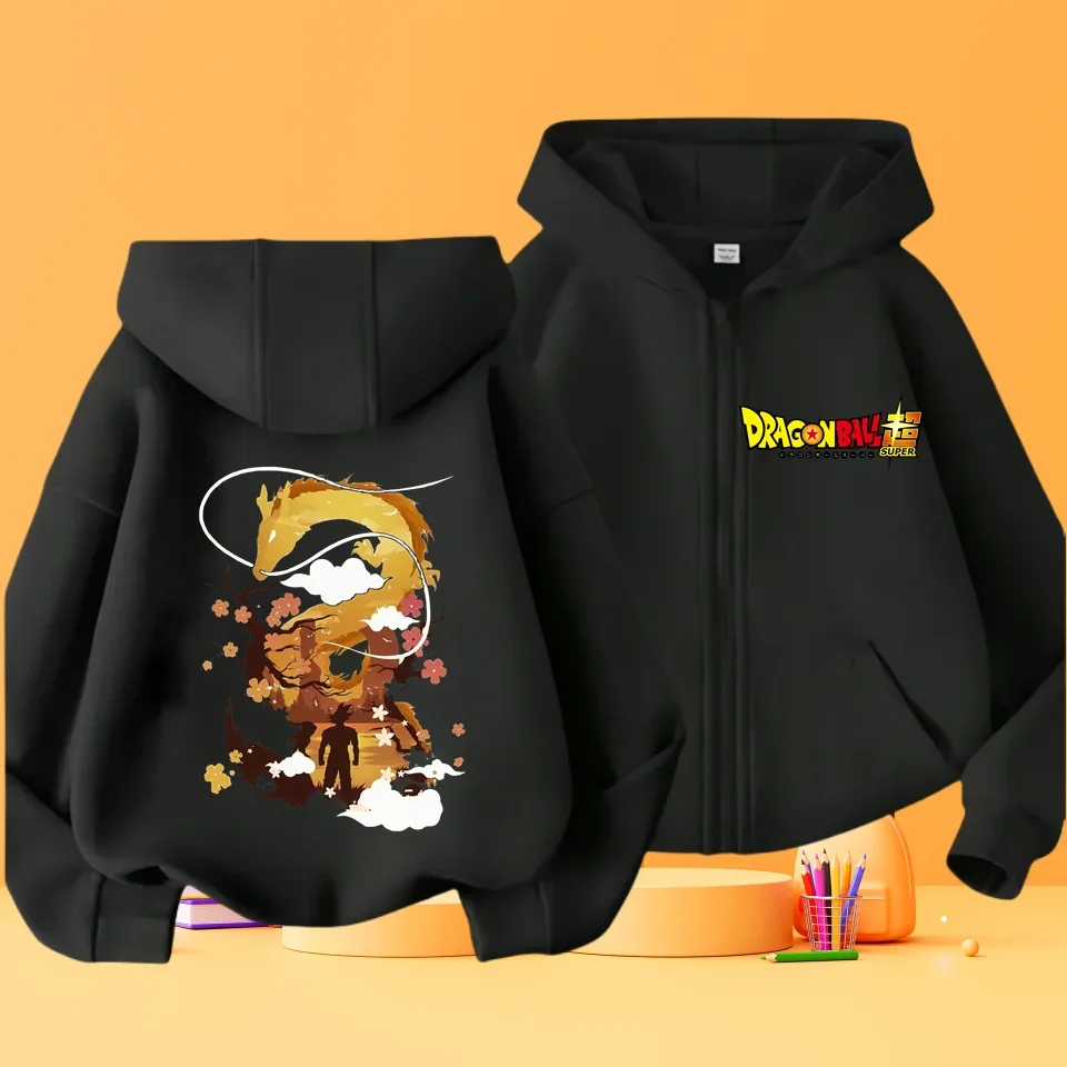 

2024 year Children Dragon Ball Anime Sweatshirts For Boy Long Sleeve Boy Top Kids Spring Fall Clothes 4-14 age Goku hoodie