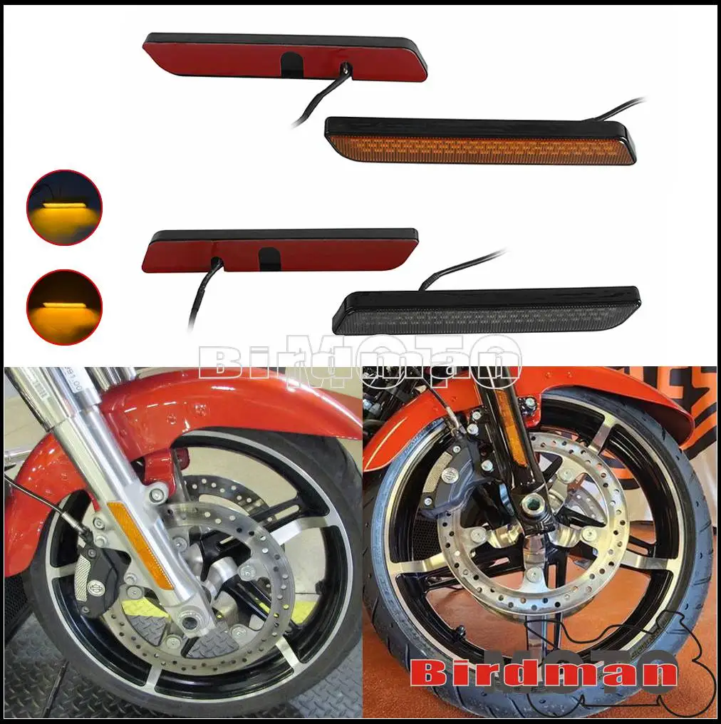 Front Fork Flush Turn Signal Light For Harley CVO Street Glide FLHXSE FLHX/I models Road Glide FLTRXSE FLTRX FLTRXSTSE 2023-2025