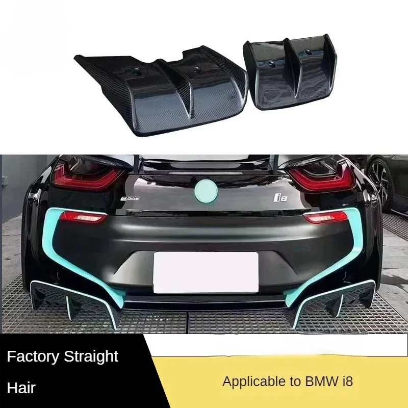 For 15-21 BMW I8 TOP Style Models Carbon Fiber Rear Lip Car Parts Kit Surround Turbulence Automotive Spoiler Car Accessories