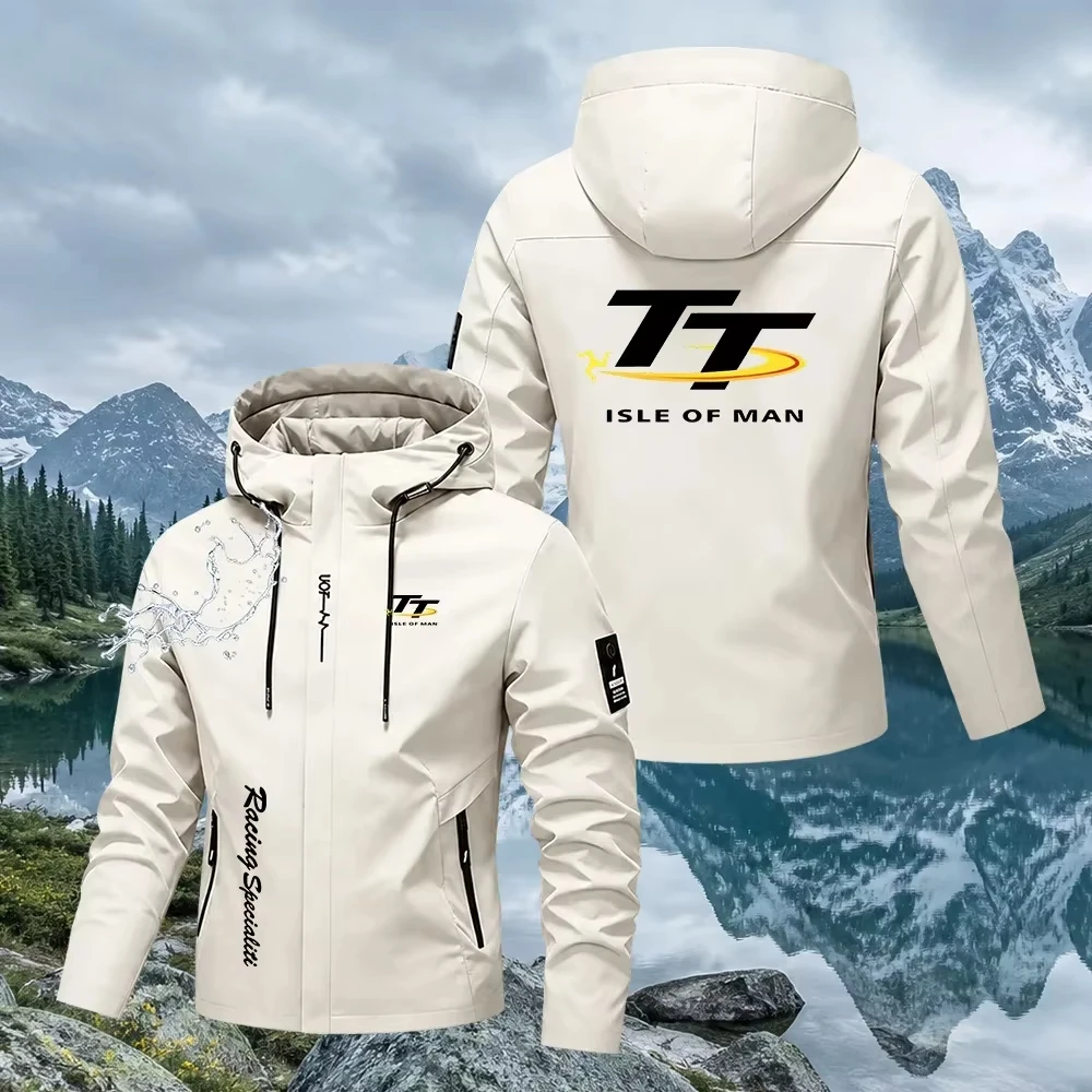 Men's Spring and Autumn Windproof Zipper Hooded Irish TT Outdoor Sports Quick drying Skincare Tower Fishing Jacket 2026 Edition
