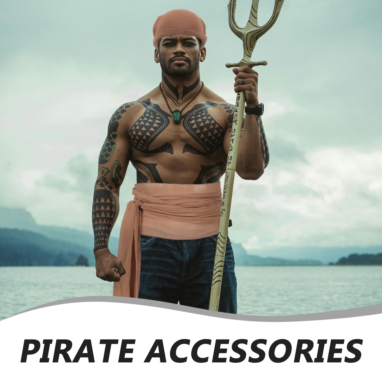 1 set Piraat Bandana Sjerp Set Halloween Cosplay Kostuum Accessoires Voor Mannen Vrouwen Kinderen Dress Up Party Nieuwigheid Grappig