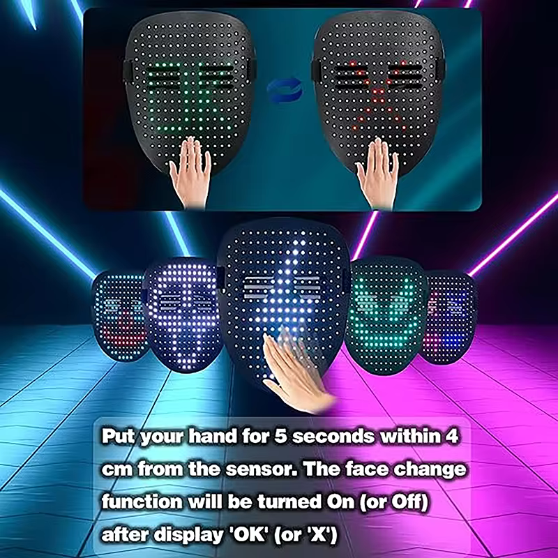 다양한 디자인의 LED 마스크