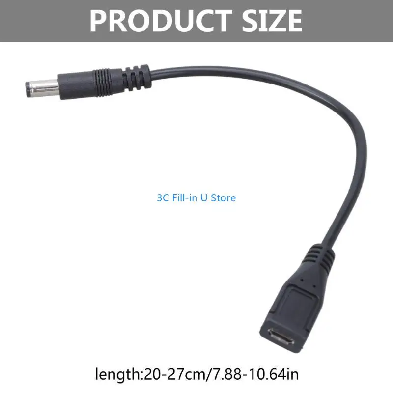 G8TA 5PIN 마이크로 USB 암컷 5V 5.5x2.5mm 수컷 어댑터 커넥터 케이블 22AWG 구리