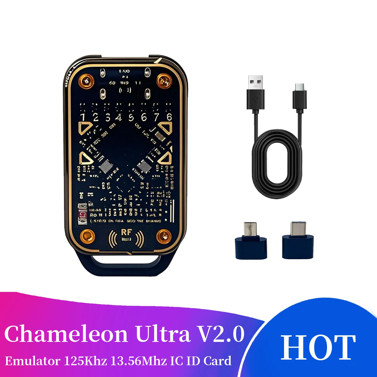 New Chameleon Ultra Contactless Smart Card Emulator Compatible with NFC Read Writer RFID Smart Chip ID IC Reader Tag Copyer