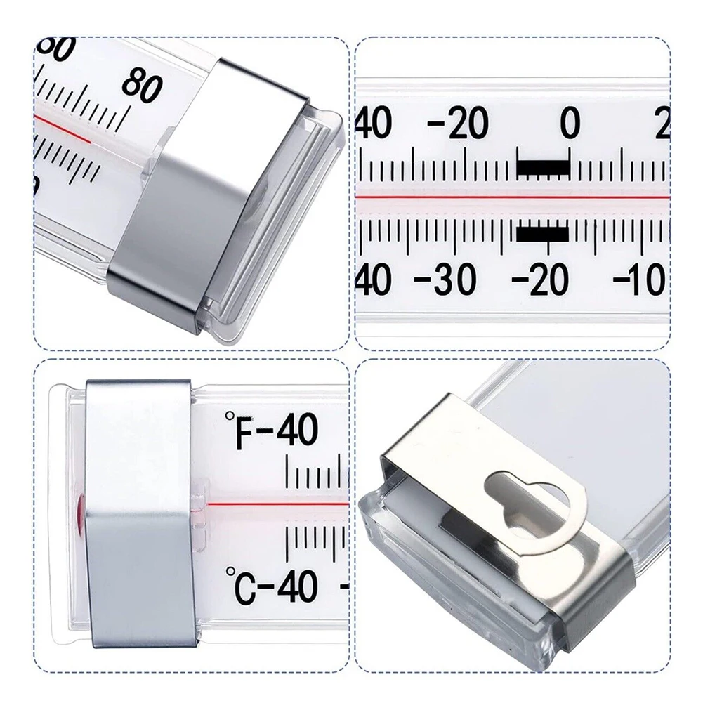 1Pcs Refrigerator Freezer Thermometer Fridge Refrigeration Temperature Gauge Wall Hanging Household Thermometer