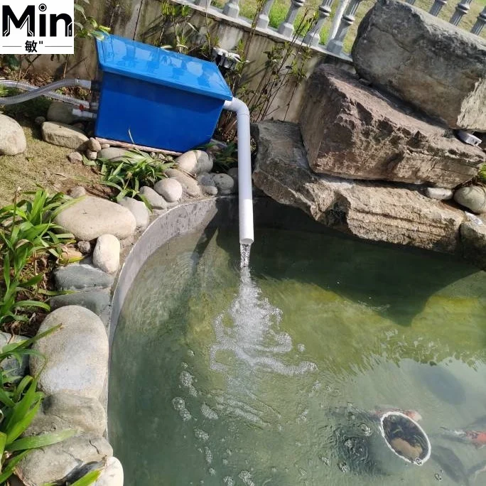 All In One Large Koi Pond Filter Box Top Water Filter System for Aquaculture Pond Filtration Outdoor Fish Pond Lab