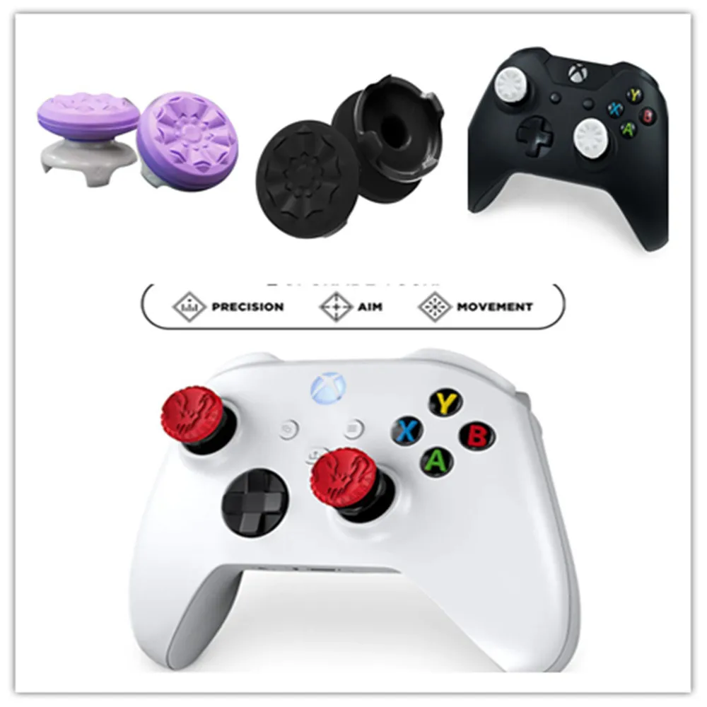 Freek Galaxy Performance Thumb Grip Caps سيليكون التناظرية عصا قبعات غطاء ل Xbox One Series X/S تحكم زيادة غطاء