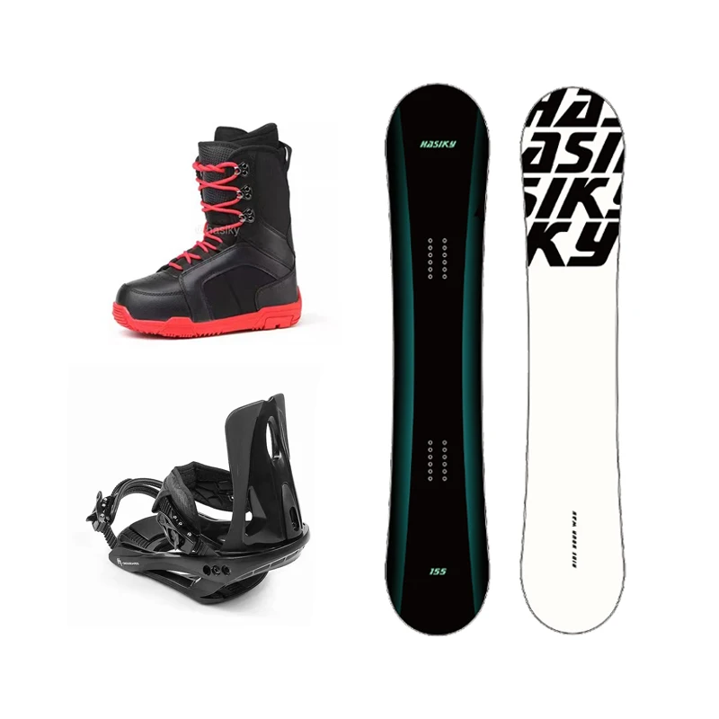 

Hasiky Customized Professional Snowboards Sets Top Quality Winter Snow Boards Boots