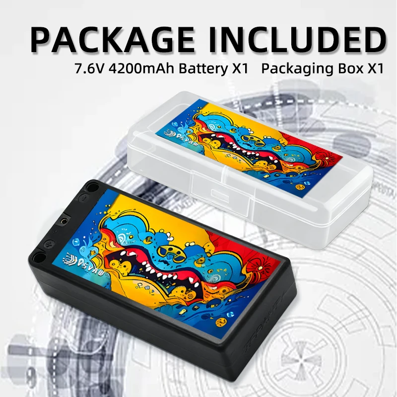 Atualizar vsvaw 7.6v 2s 4200mah 110c hv lipo bateria compatível com 1/10 controle remoto corrida rc modelo tanque brinquedo bateria