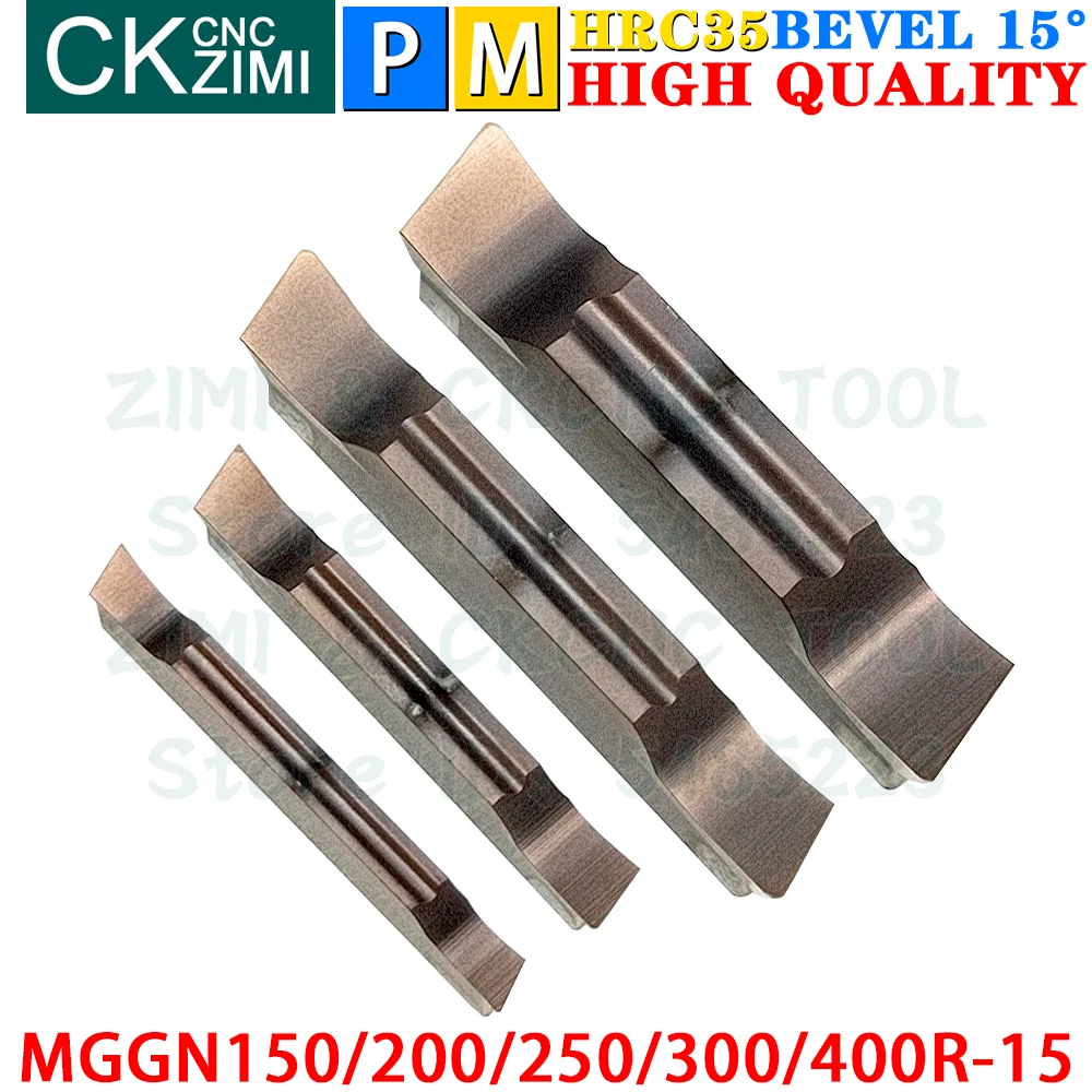 MGGN150 MGGN200 MGGN250 MGGN300 MGGN400 R-15 Plaquettes en carbure de meulage fin Outils d'insertion de rainurage de coupe MGGN R -15 Outils de tour à métaux d'usinage CNC pour acier inoxydable