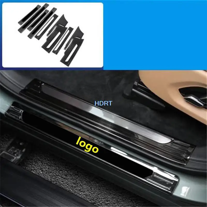 Car Accessories Exterior Sticker For Huawei Aito M7 2022 + Door Sill Protector Gate Threshold Plate Welcome Pedal Trim Styling