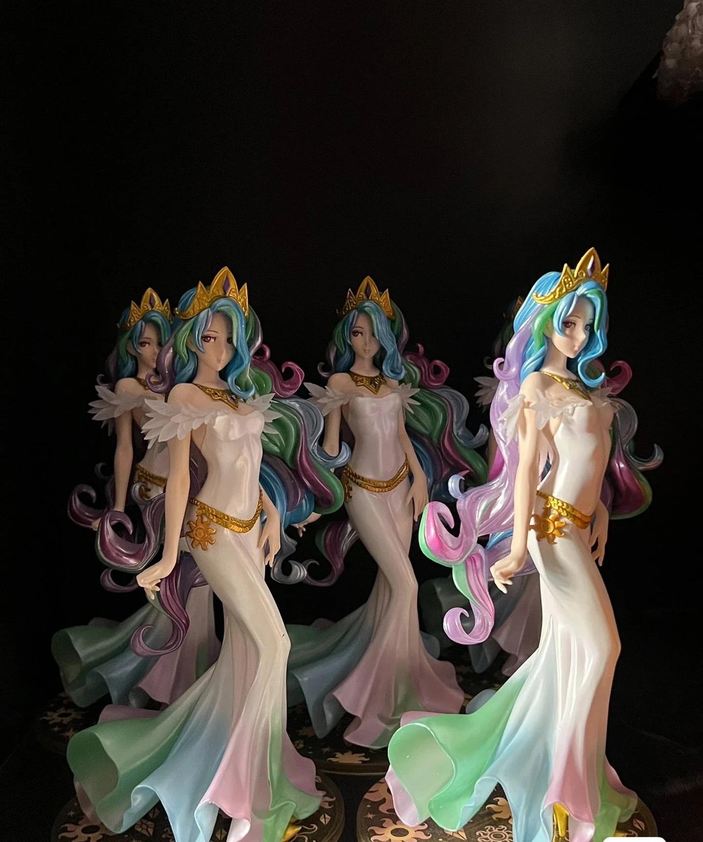 Original Kotobukiya My Little Pony Figure Princess Celestia Figures Kawai Figure Pvc Model Decoration Doll Toys Kids Toys Gifts