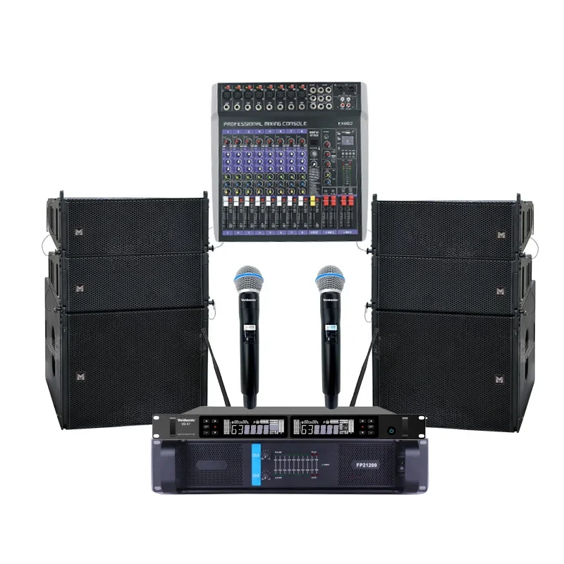 Professional Audio System DJ Speaker Set System Sound Speaker Stage Sound Kit For Stage Outdoor Pro Audio Complete PA System