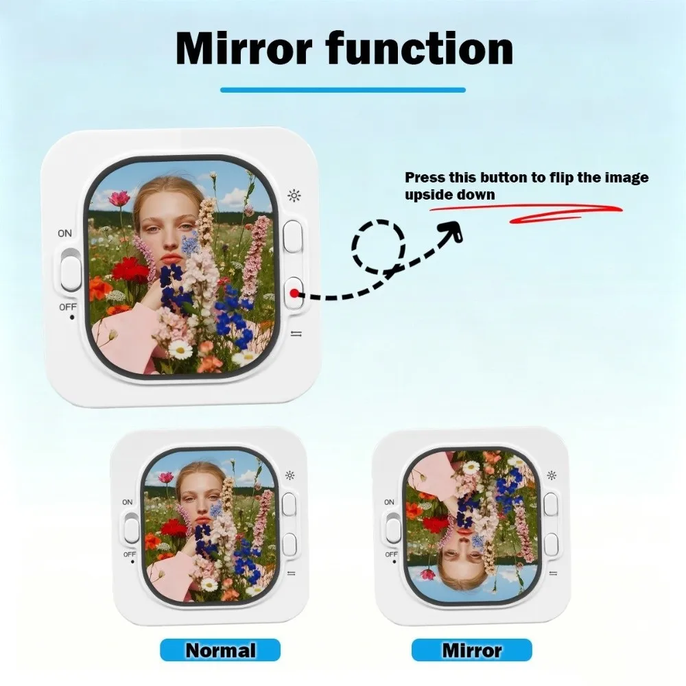 Bluetooth Selfie Controller Selfie Screen Magnetic Mini Phone Selfie Monitor Wired Magnetic Phone Selfie Vlog