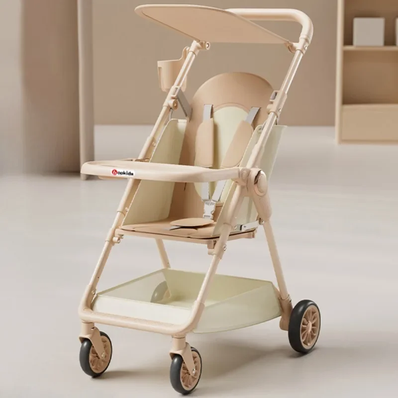 Portable Baby Stroller Lightweight Foldable Travel Children's Stroller Baby Dining Stroller Multifunctional Baby Carriage