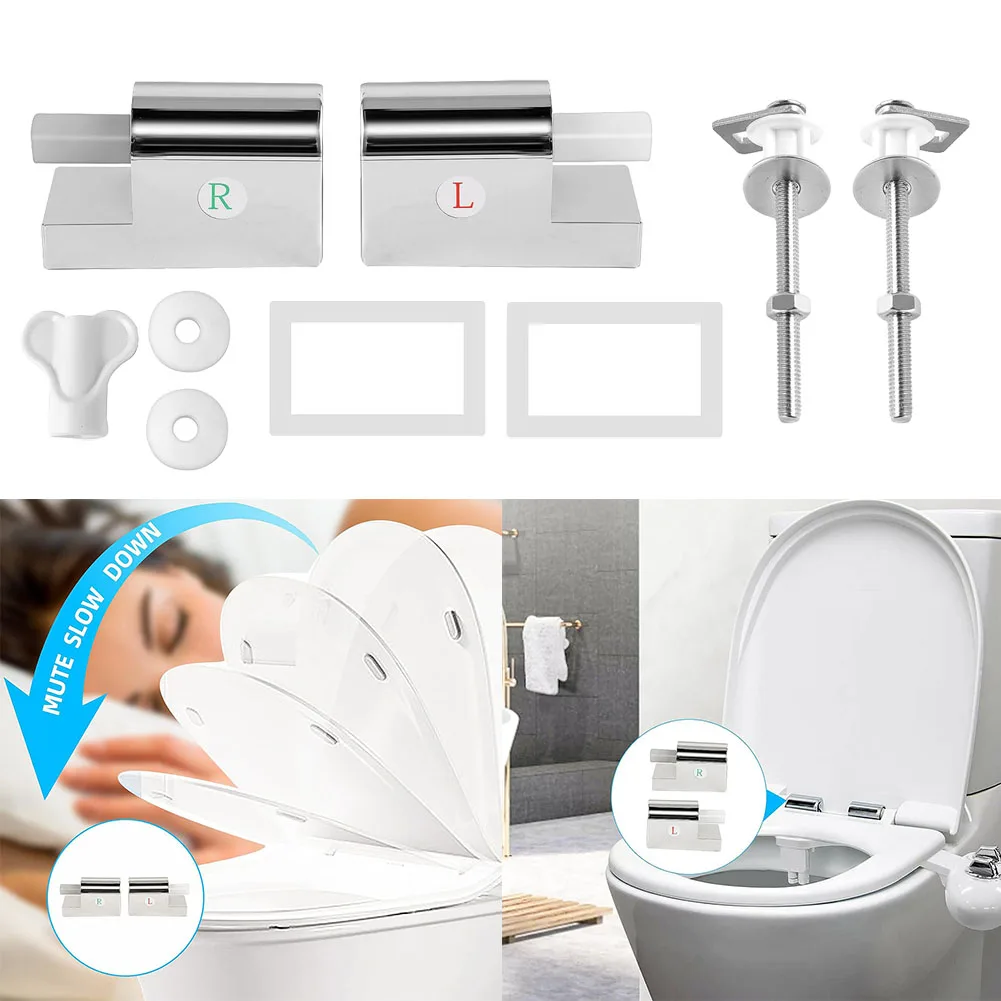 

Комплект для замены петель унитаза с доводчиком, для установки фиксированного сиденья унитаза, фурнитура для ванной комнаты