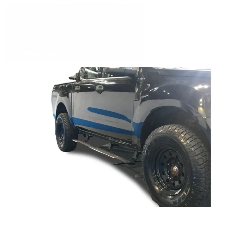 2PCS Anti-Slip Aluminum Alloy Side Steps Running Boards Bolt-On Fit Tacoma Titan F-150 Pickup Truck Exterior