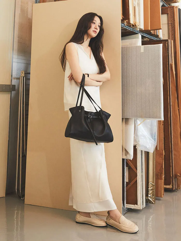 

Nolara Authentic Summer 2026 Brand LOE Poster Style Semi-Skirt Top Polyester Fiber Casual Loose Fit V-Neck Sleeveless
