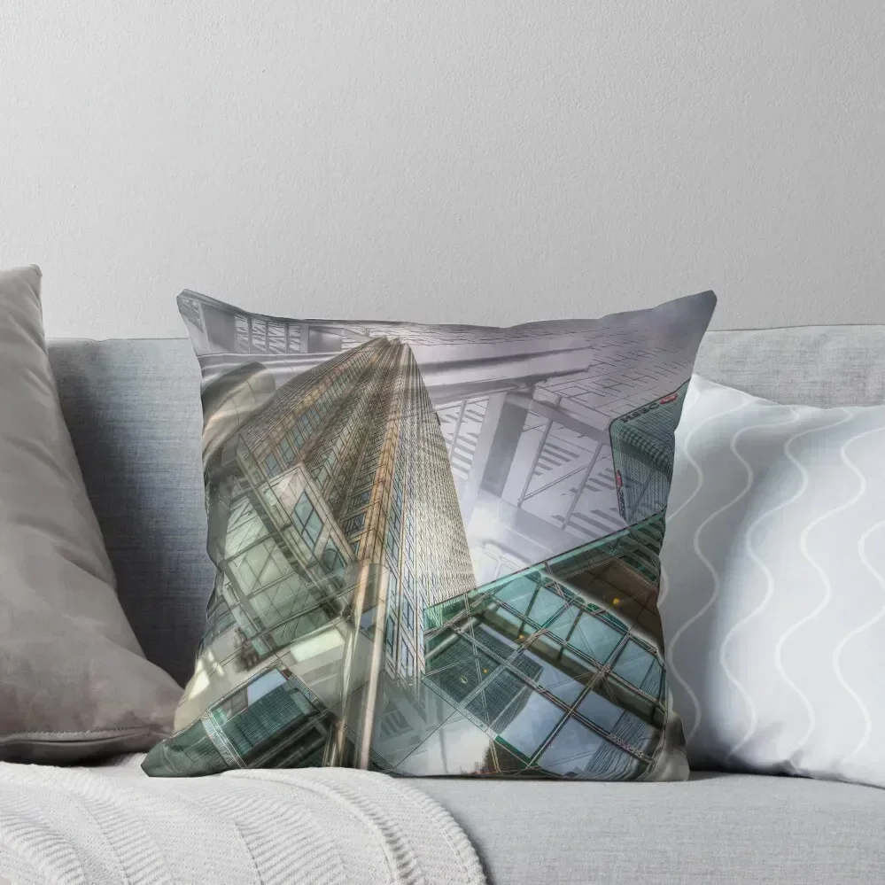 Canary Wharf Tower Abstracts Throw Pillow Cushion Cover For Sofa Pillowcases Decorative Sofa Cushion pillow