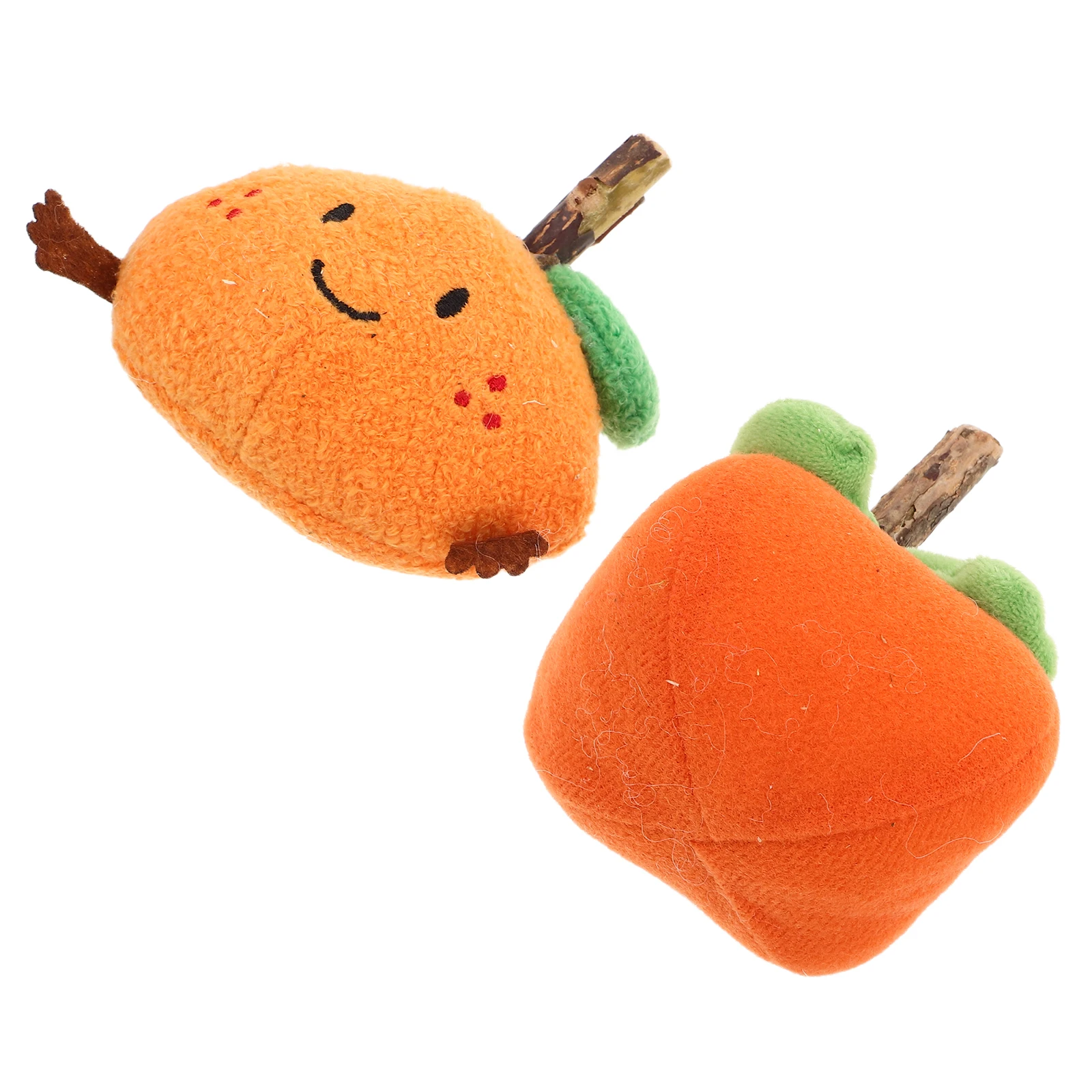 

2PCS Cat Durable Chewable Teething Relief Spring Sticks Fruit Shaped Toys for Cats Indoor Outdoor Pet Supplies