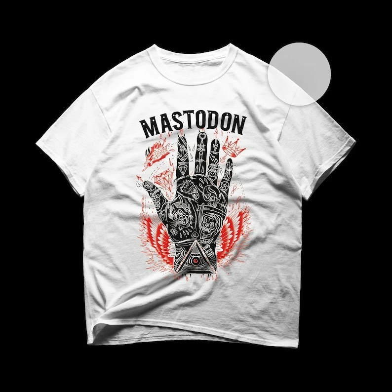 Mastodon T-Shirt Metal Music Shirt Leviathan Album Once More Round the Sun Unisex Rocker Clothing
