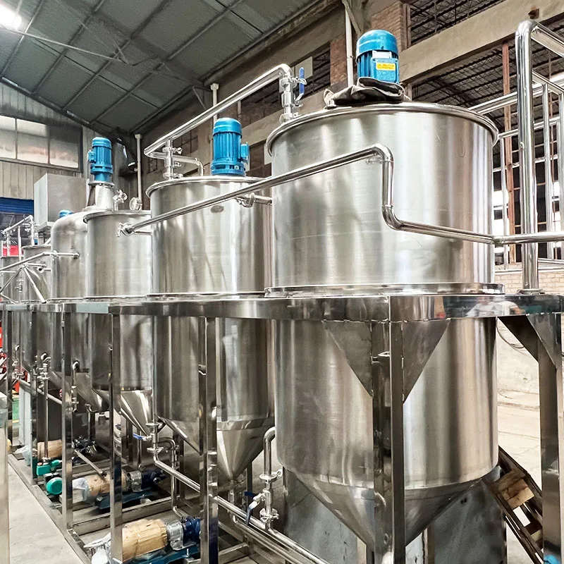 Industrial Customized Rapeseed Oil Deodorizer Machine Cooking Oil Refinery Low Energy Consumption Food Grade Refining Equipment