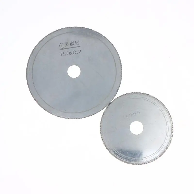 Thin Diamond Circular Saw Blade 80/100/110/120/150/200mm Cutting Blades Arbor Disc Cut Jade Discs Agate Glass Gems Stone Slits
