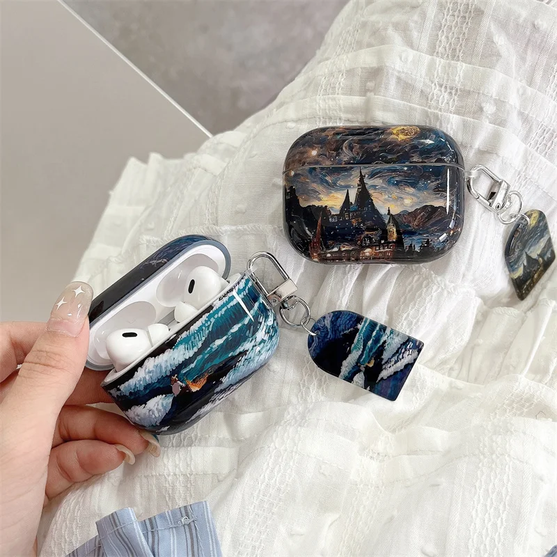 classico-botoes-3-caso-para-samsung-galaxy-buds-3-pro-capa-retro-van-gogh-decoracao-criativa-para-galaxy-earbuds-caixa-protetora-funda