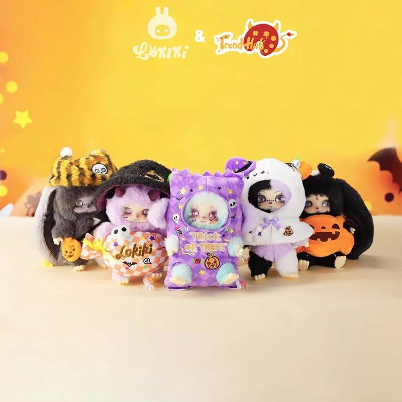 

LOKIKI Trick-or-treating Series Blind Box Cute Anime Figure LOKIKI Doll Surprise Bag Mystery Box Plush Pendant Vinyl Toys Gifts