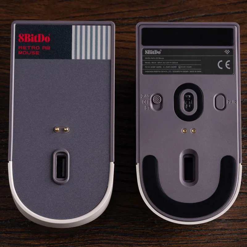 ماوس 8BitDo Retro R8 مع مستشعر بصري PAW 3395 DPI 26K، ماوس بولينج لاسلكي 4K مع قاعدة شحن - إصدار N #5