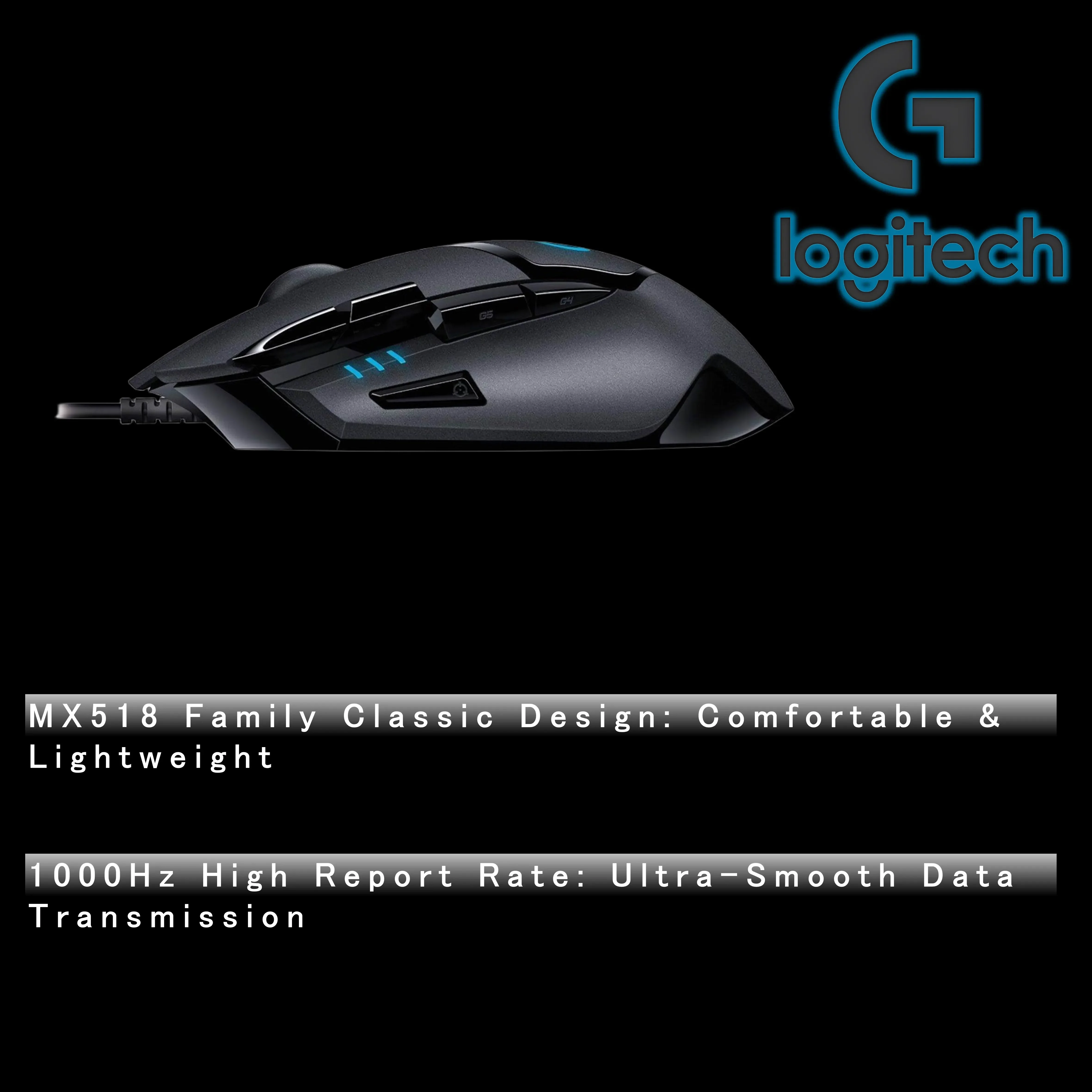 Mouse Logitech G402 per mouse da gioco professionale cablato - Macro programmabile, compatibile con desktop e laptop