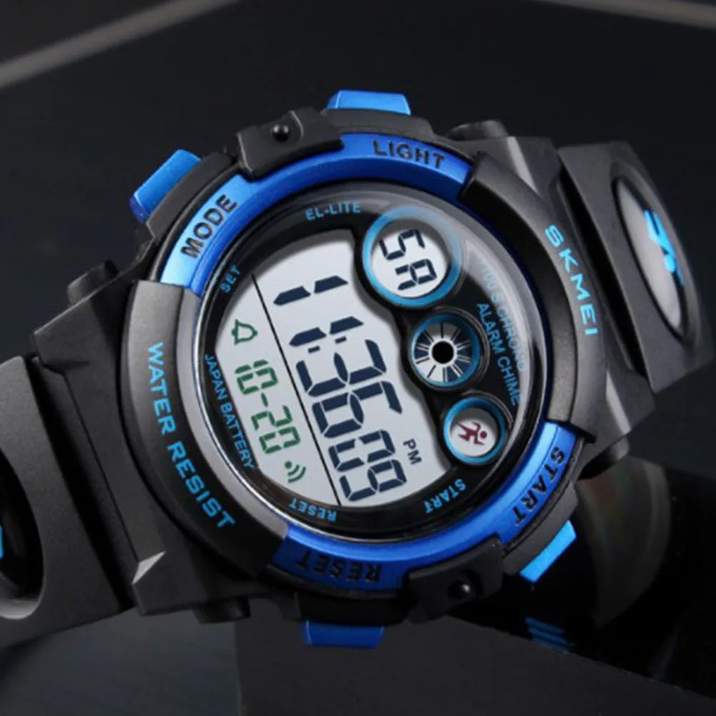 Fashion 50 meters Waterproof Luminous Kids Sports Boys and Girls Watch Digital LED Watch Alarm Date Sports Electronics Watch 145
