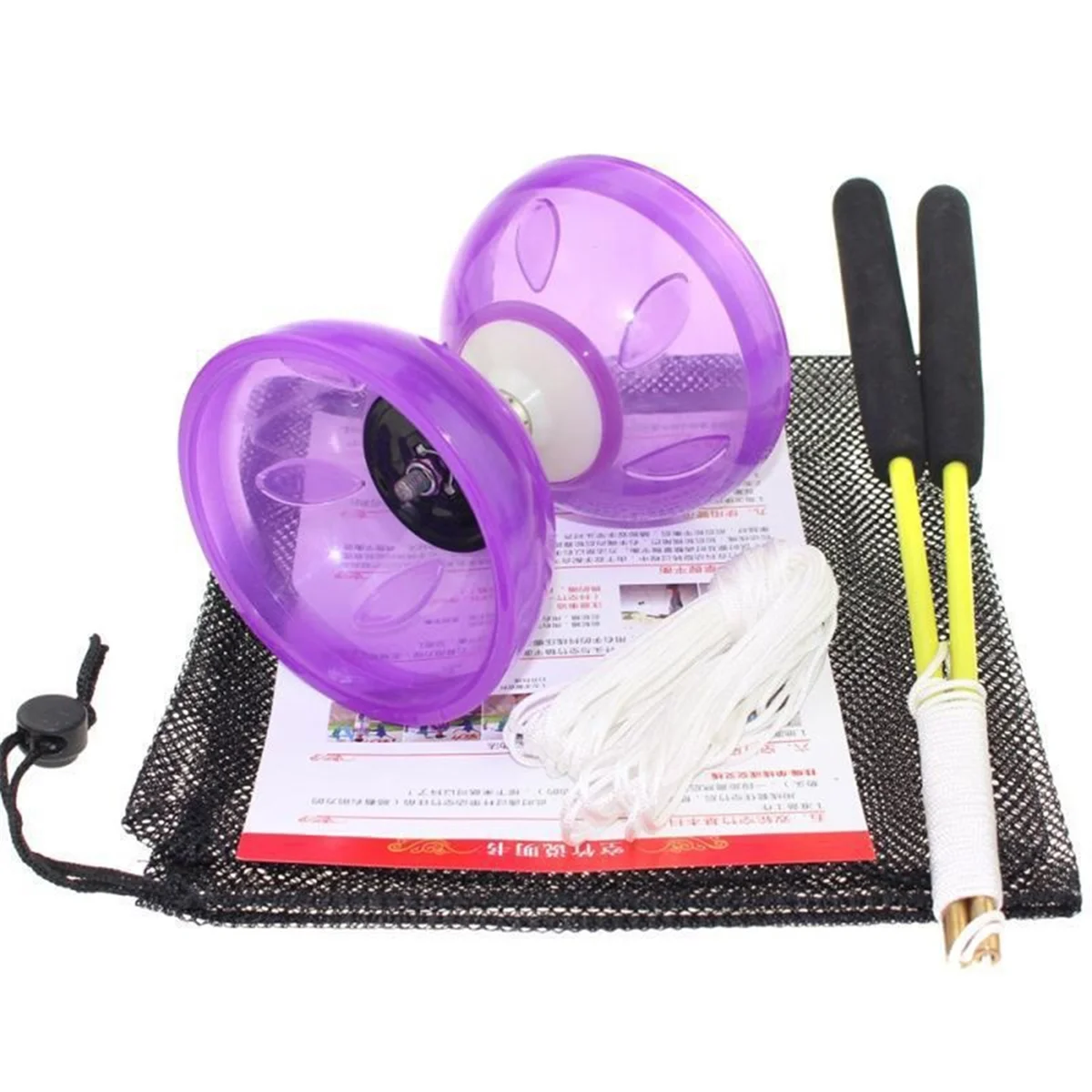 중국 Diabolo 정장 3개의 베어링 중국 Diabolo 장난감 빛나는 Diabolo 어린이가 종을 당깁니다. F