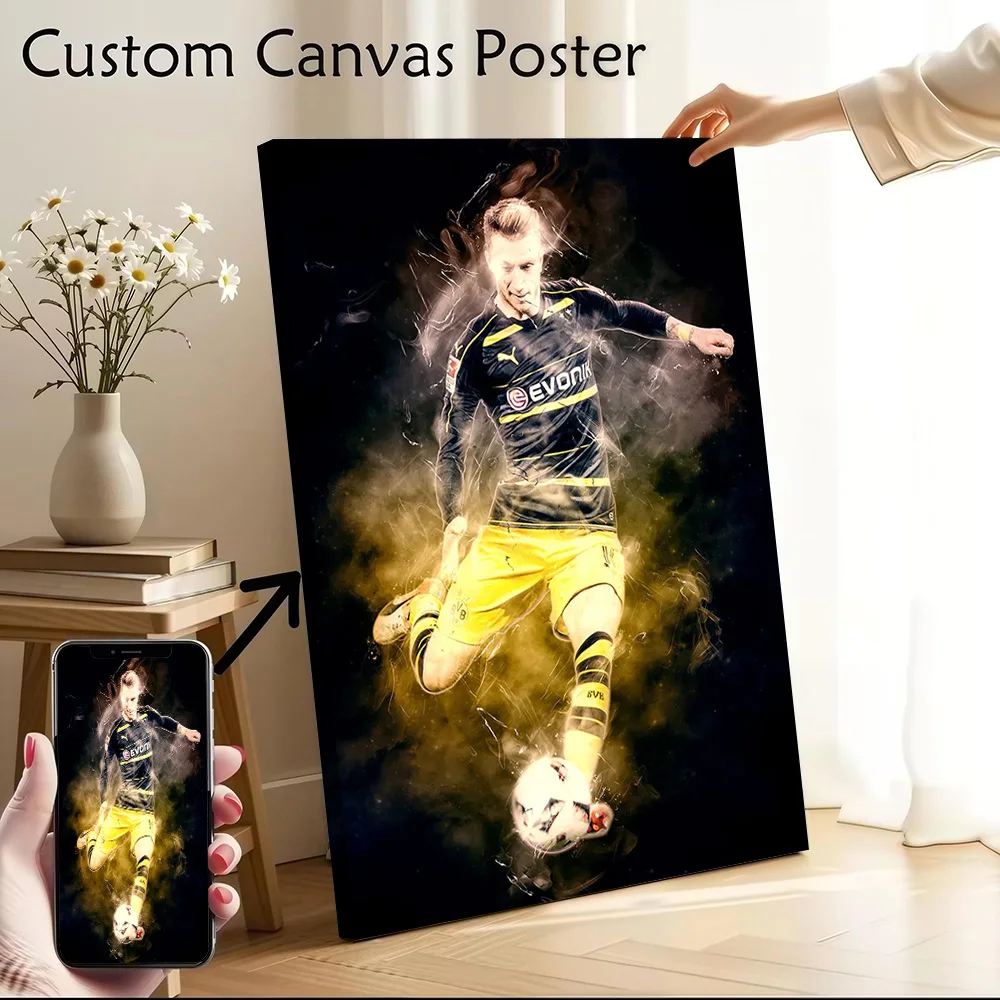 Marco Reus Canvas Poster Customizable Pictures Wall Art Canvas Painting for Home and Decoration Living Room Wand Deko Arts Decor