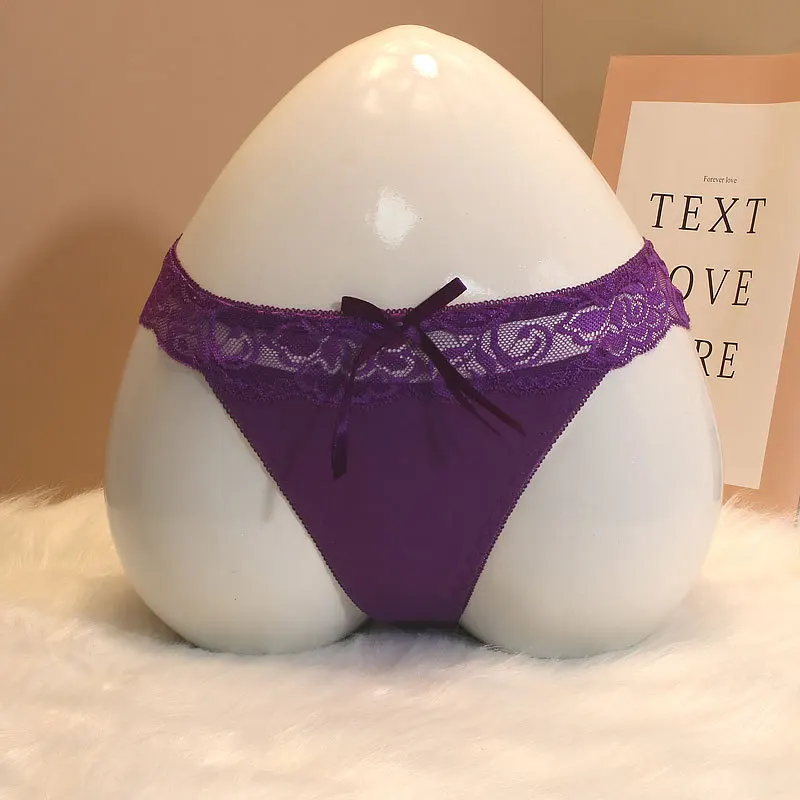 Сексуальное женское нижнее белье, трусики с кружевной отделкой, стринги с бабочкой, кружевной цветок, вышивка, супер удобный