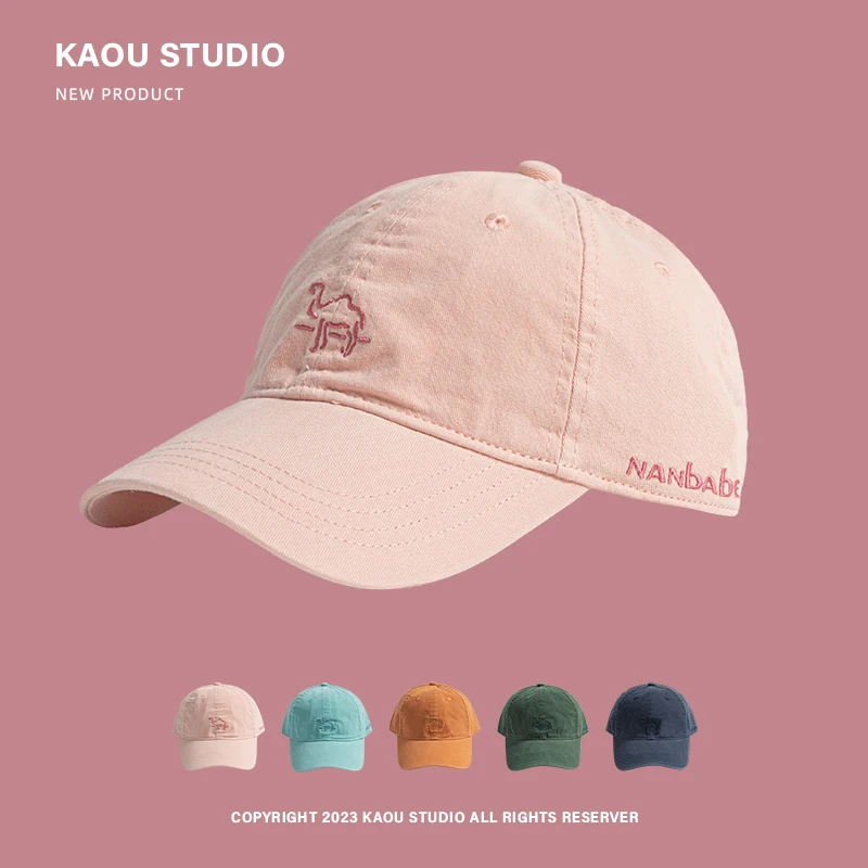 

Spring and summer new outdoor cap children's versatile embroidered visor couple casual men's baseball cap