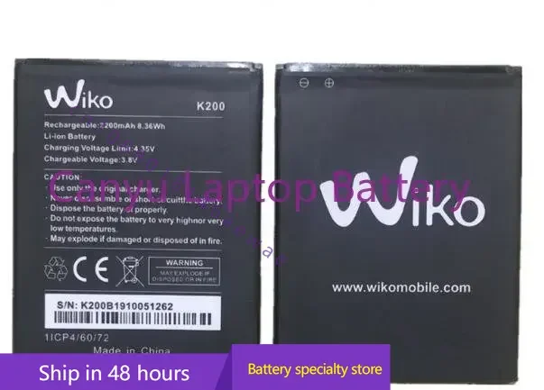 

k200 Battery For WIKO K200 Battery 2200mAh Mobile Phone Replacement Batteria Batterie For For WIKO K200 Accumulator AKKU