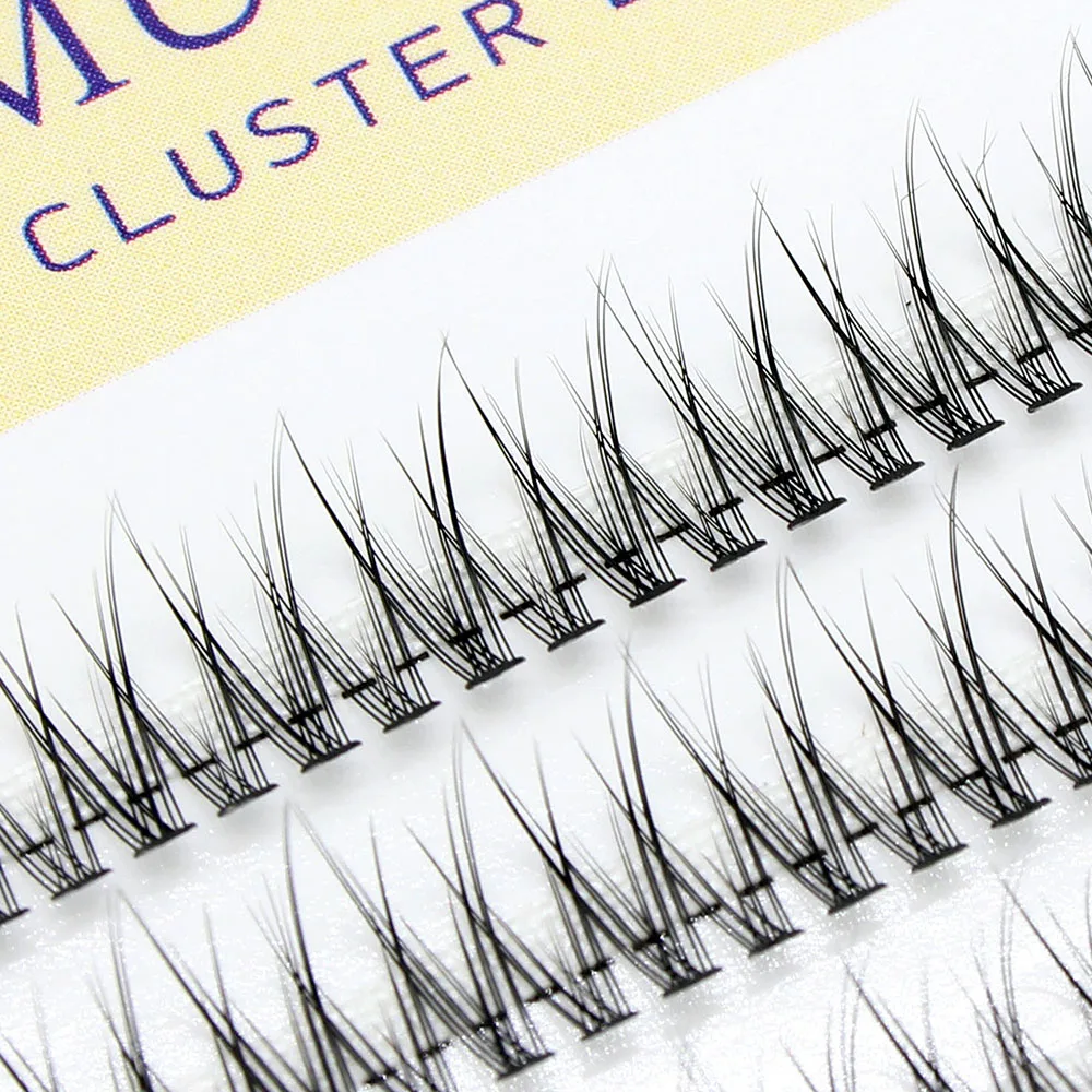 MUYD Natural Silk Dovetail Fly Eyelash Extension False Eyelashes High Quality Makeup V Shape Eye Lashes Encryption Fake