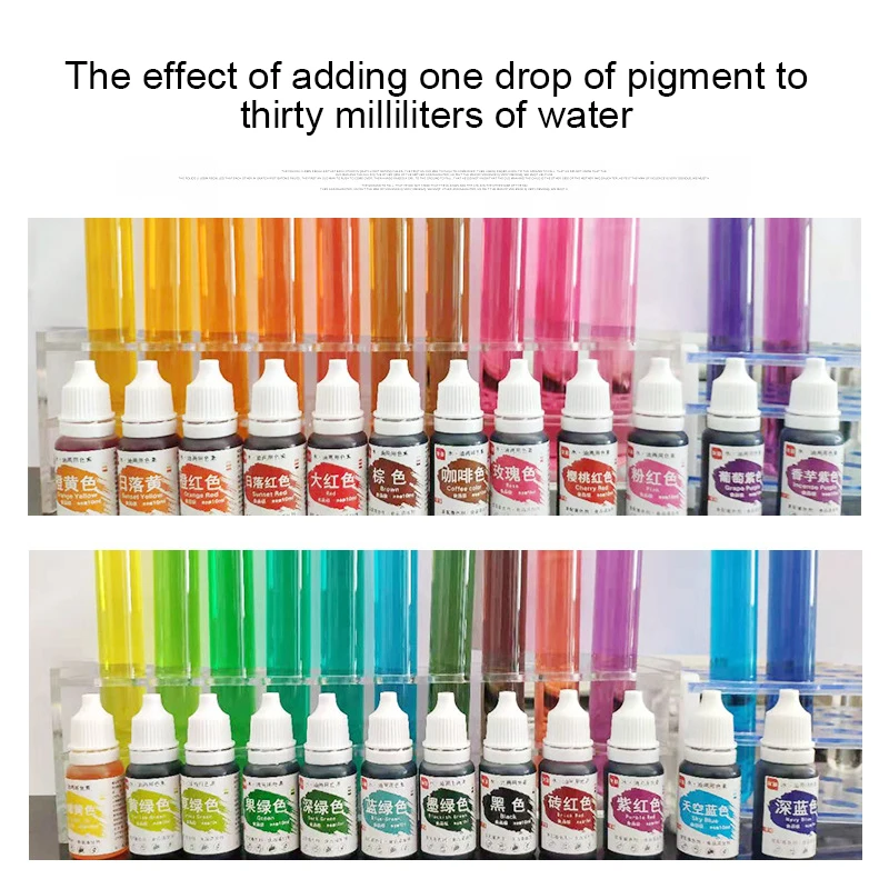 24Color 10ml/Bottle Food-Grade Coloring For Baking Decorating Cake Cream DIY Makaron Cookies Kitchen Baking Supplies Accessories