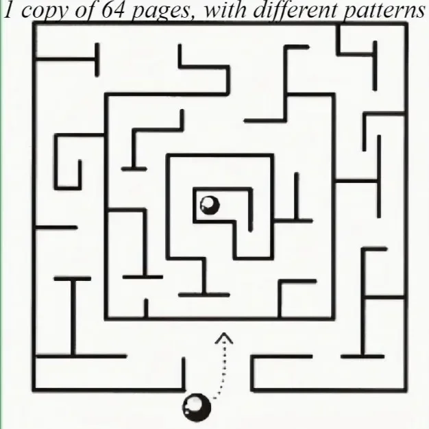 

1 Book Focusing on Maze Training Books, Developing Students' Thinking, Attention Games, Puzzle Intelligence Copy Book Tracking