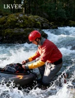 Traje seco colgante para kayak 100% impermeable para hombre, una pieza con junta de látex para flotador de deriva