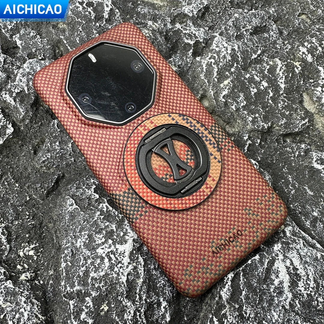 

ACC-настоящий чехол для телефона из углеродного волокна для huawei Mate 60RS Blue Moon Red Sun, ультратонкий корпус из арамидного волокна