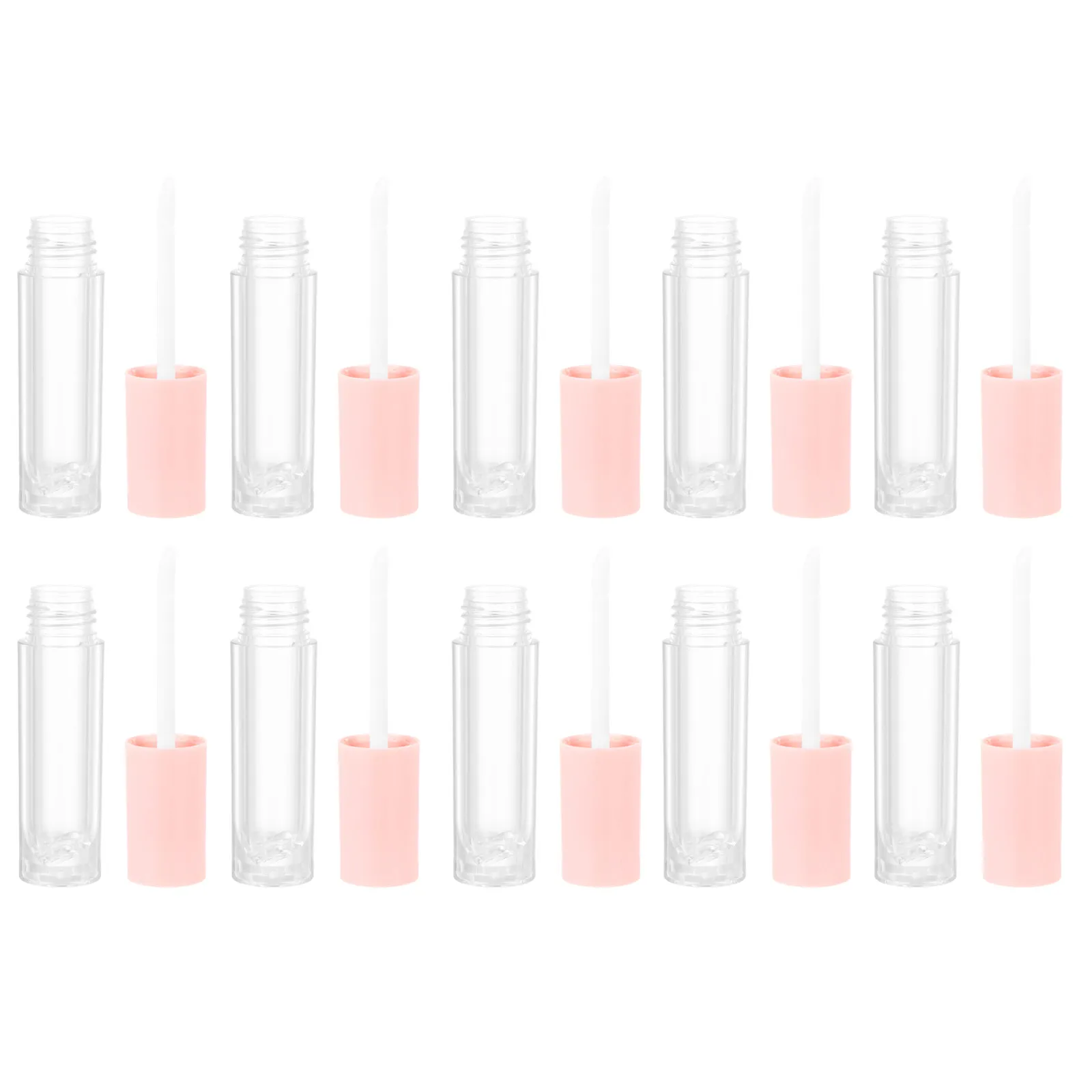 10pcs 3Ml Gloss Tube Container Refillable Mini Balm Bottle Diy Lip Color Vials For Travel Daily Use Lip Glazes